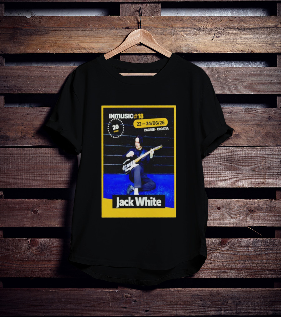 INmusic Festival 2026 Jack White Zagreb Croatia June Concert T-Shirt