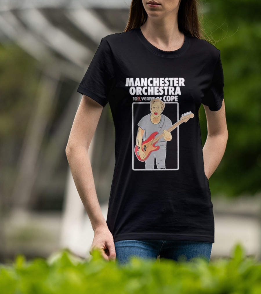Manchester Orchestra 100 Years Of Cope Bass Guitar Illustration T-Shirt