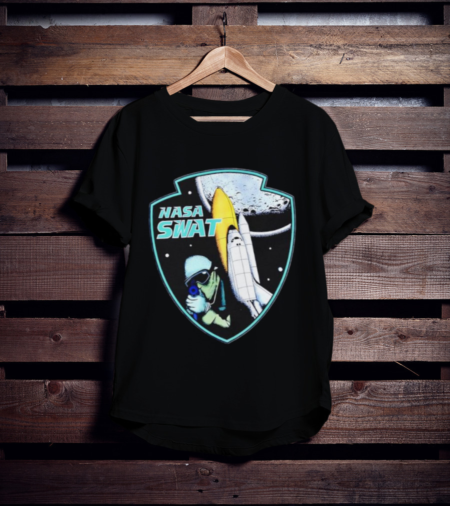 NASA SWAT Moon Mission Space Shuttle Patch T-Shirt