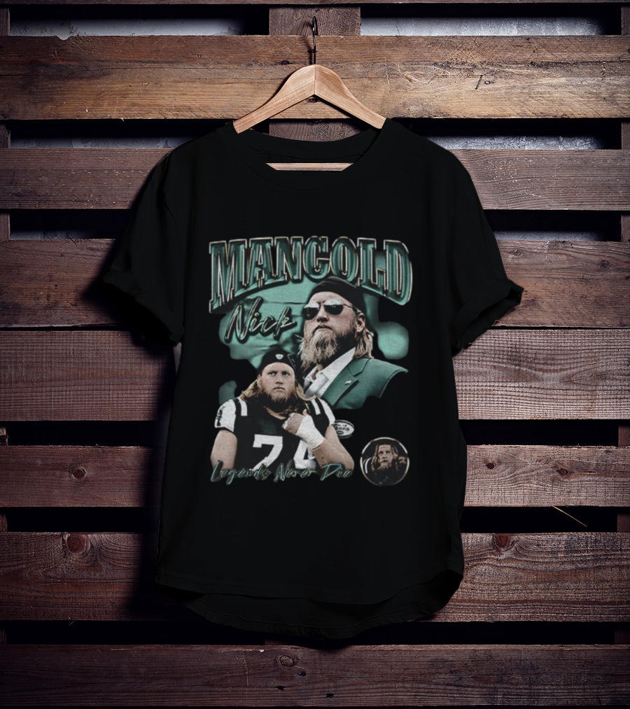 Nick Mangold New York Jets NFL Legends Never Die 74 T-Shirt