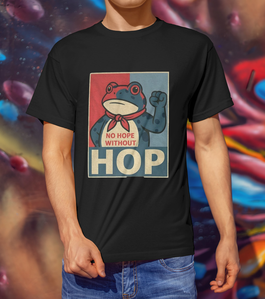 No Hope Without Hop Frog Resist Portland Anti Trump Anti Fascism T-Shirt