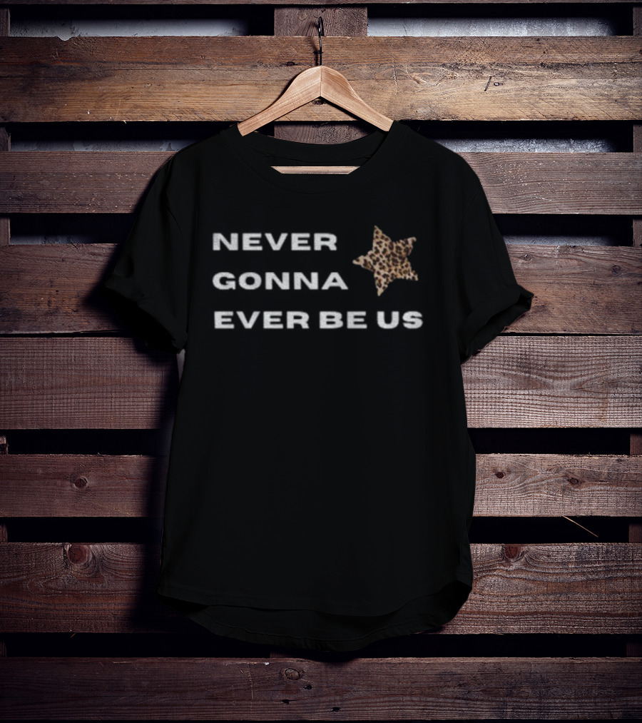 Tate McRae Run For The Hills Never Gonna Ever Be Us Leopard Star T-Shirt