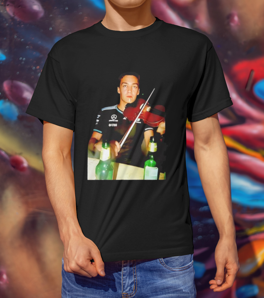 Mercedes George Russell Violin UBS Racing Team T-Shirt