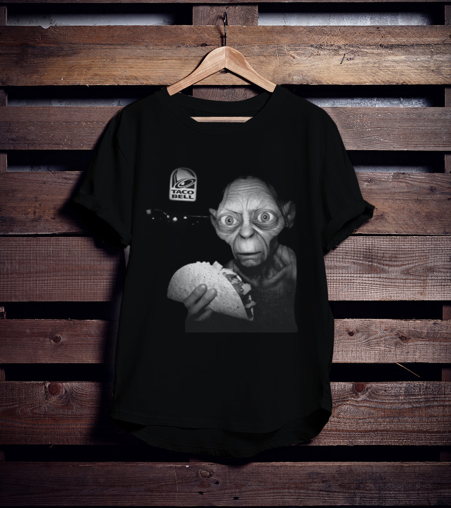 Taco Bell Gollum Goblin And Taco Ring Vintage Mashup T-Shirt