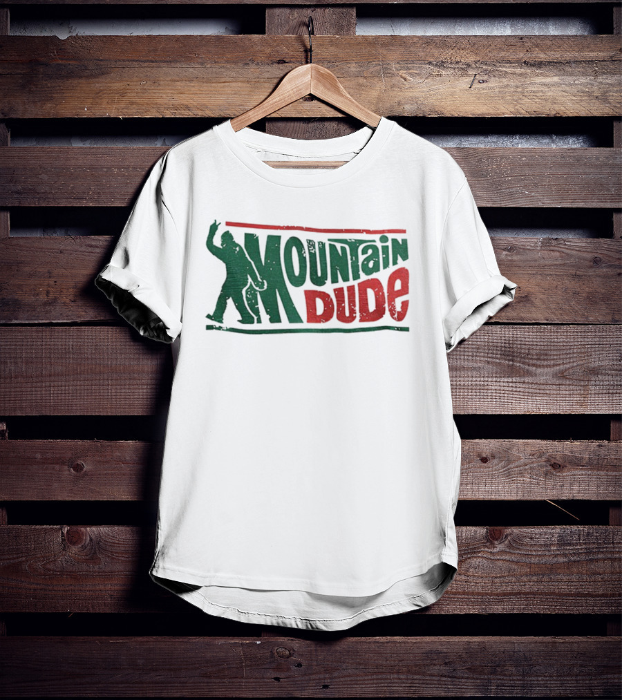 Bigfoot Mountain Dude Retro Hiking Adventure T-Shirt