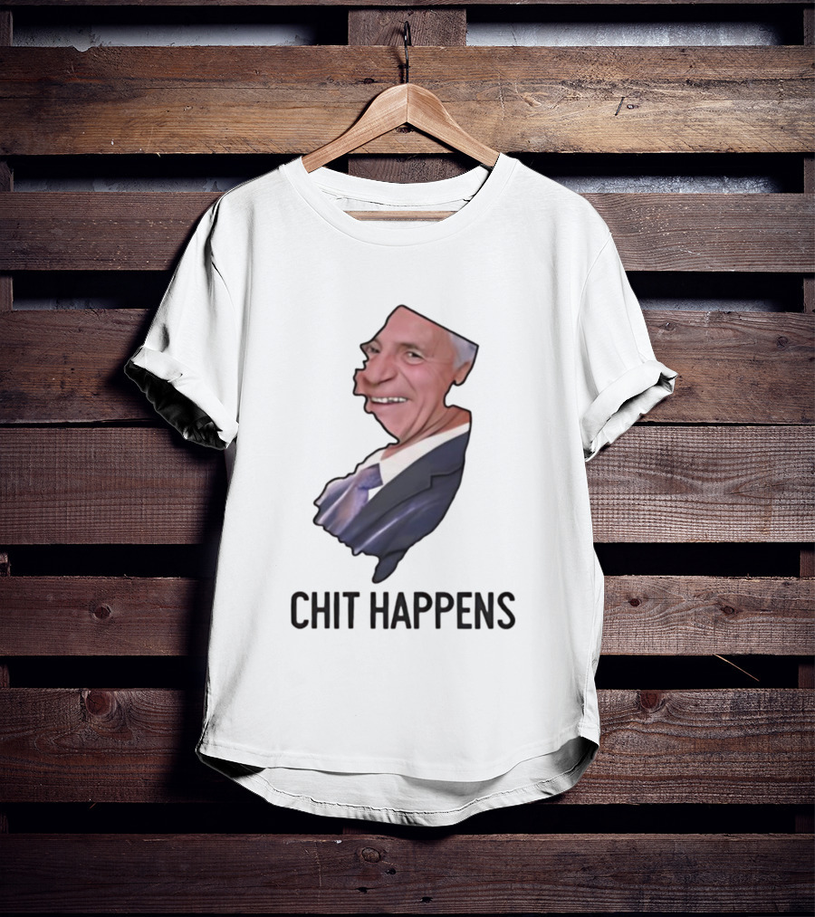 New Jersey Map Caricature Chit Happens T-Shirt