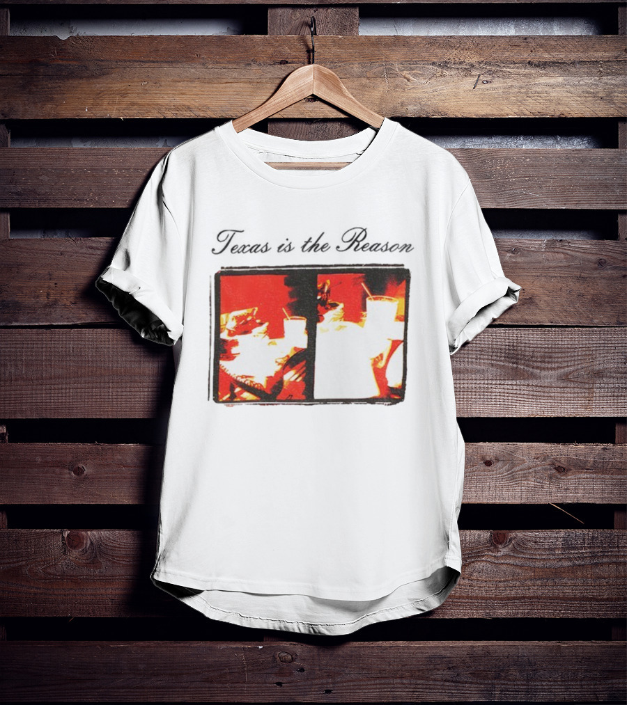 Texan Vintage Aesthetic With Retro Diner Imagery T-Shirt