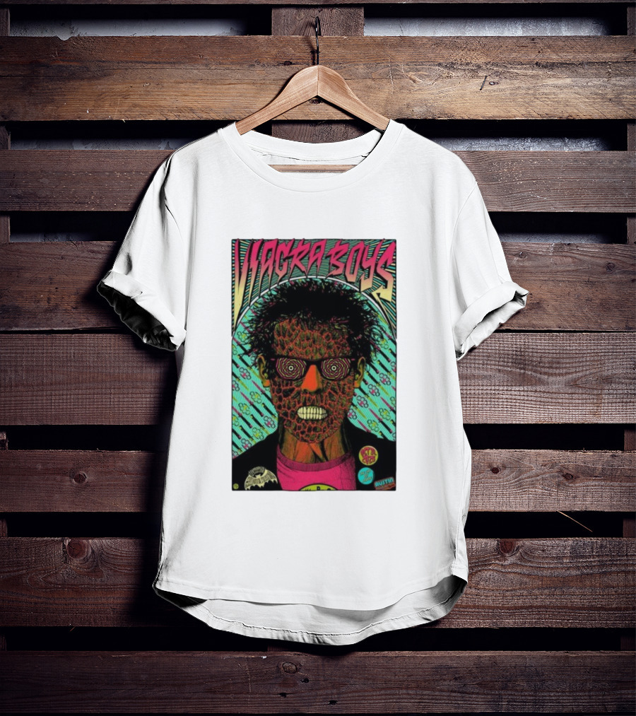 Viagra Boys Concert October 31 2025 The Far Out Lounge Austin Texas Psychedelic Art T-Shirt