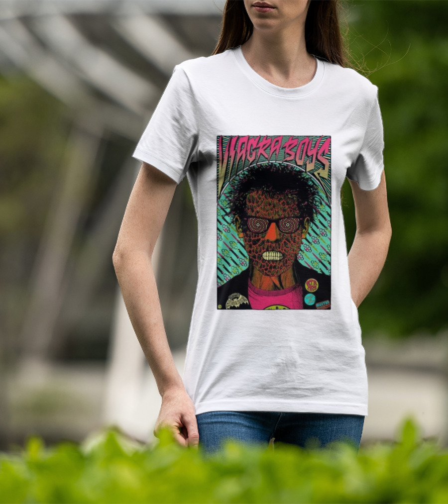 Viagra Boys Concert October 31 2025 The Far Out Lounge Austin Texas Psychedelic Art T-Shirt