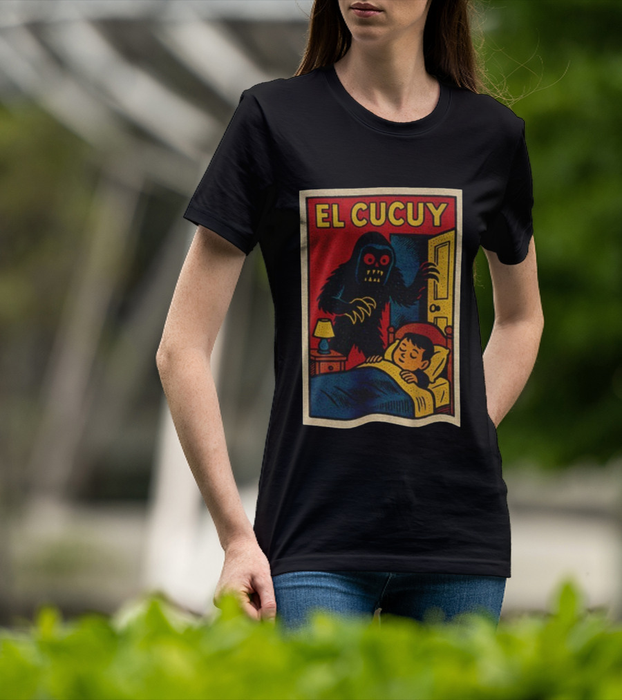 El Cucuy Latin Folklore Boogeyman Retro Comic Cover Nighttime Fright T-Shirt