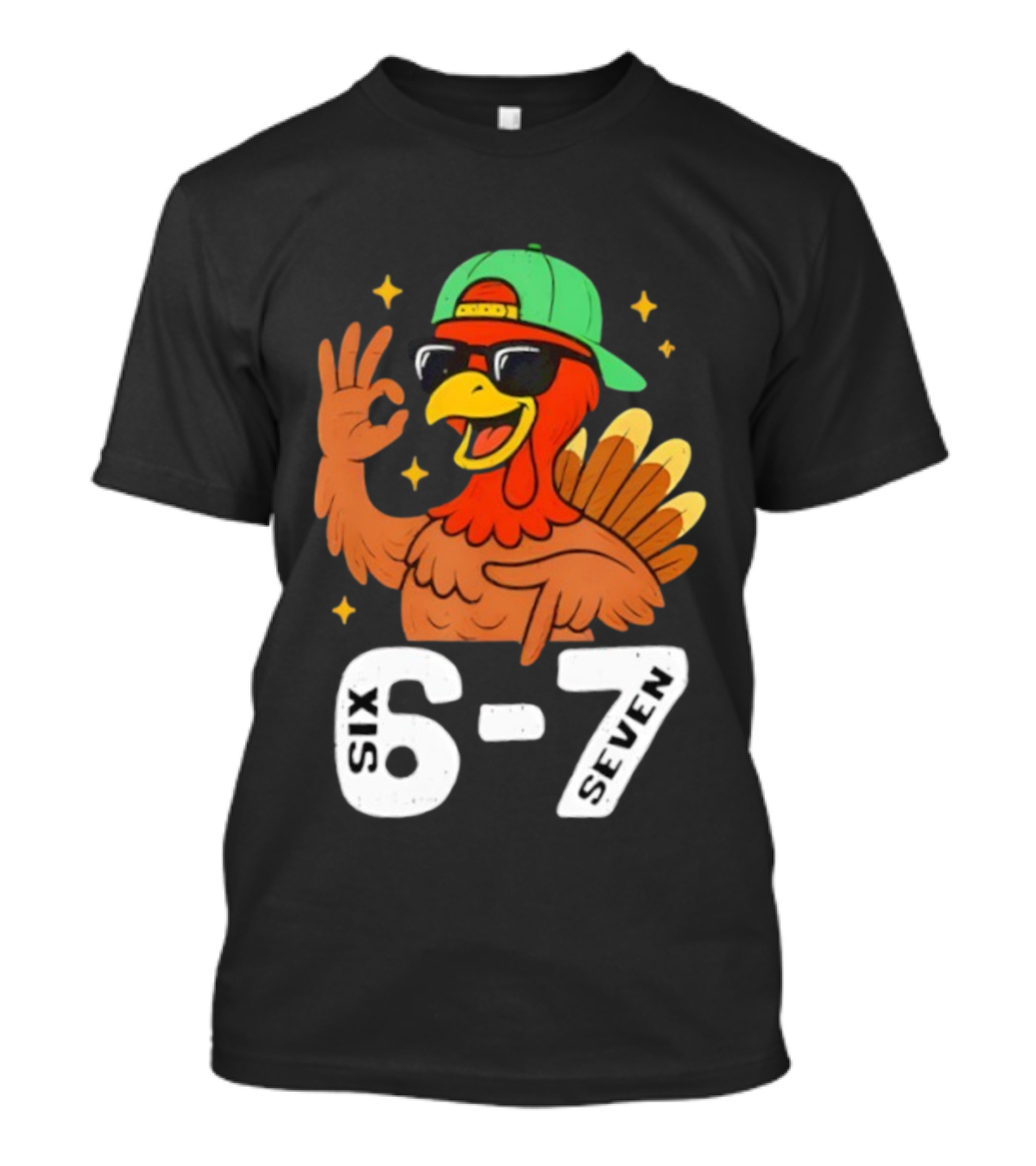 Six Seven Turkey Meme Gen Z Alpha Style T-Shirt