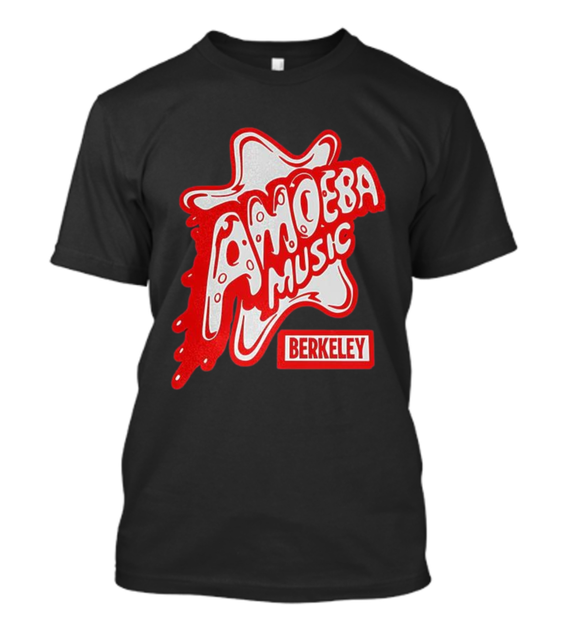 Amoeba Music Berkeley Retro Dripping Logo Marcus Kim T-Shirt