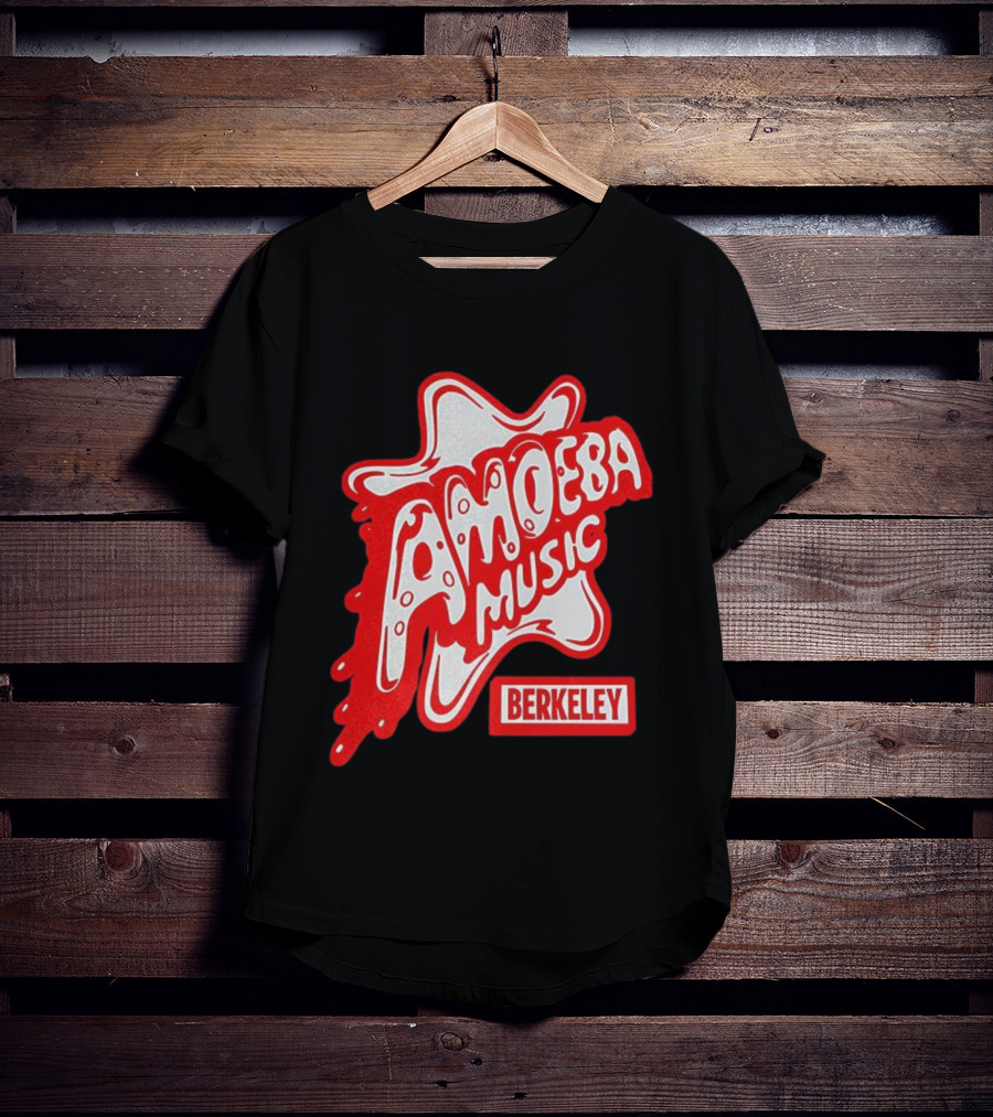Amoeba Music Berkeley Retro Dripping Logo Marcus Kim T-Shirt