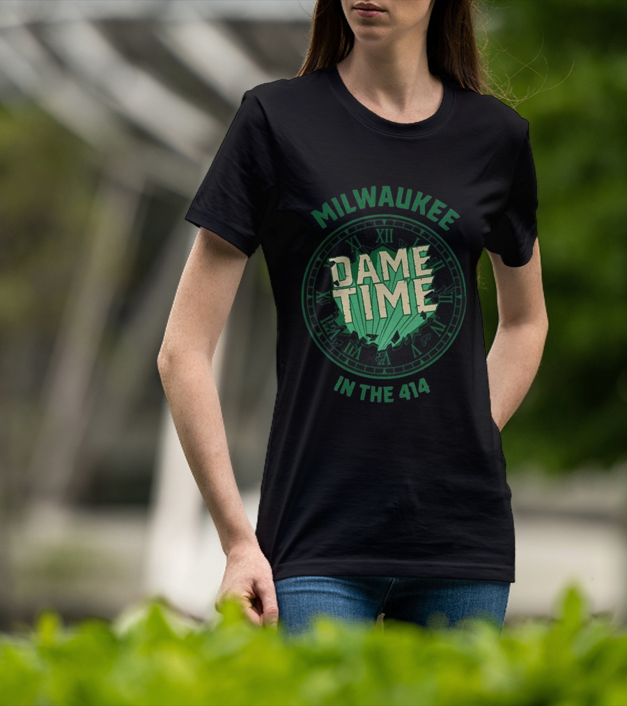 Milwaukee Dame Time In The 414 Basketball Dime Time T-Shirt