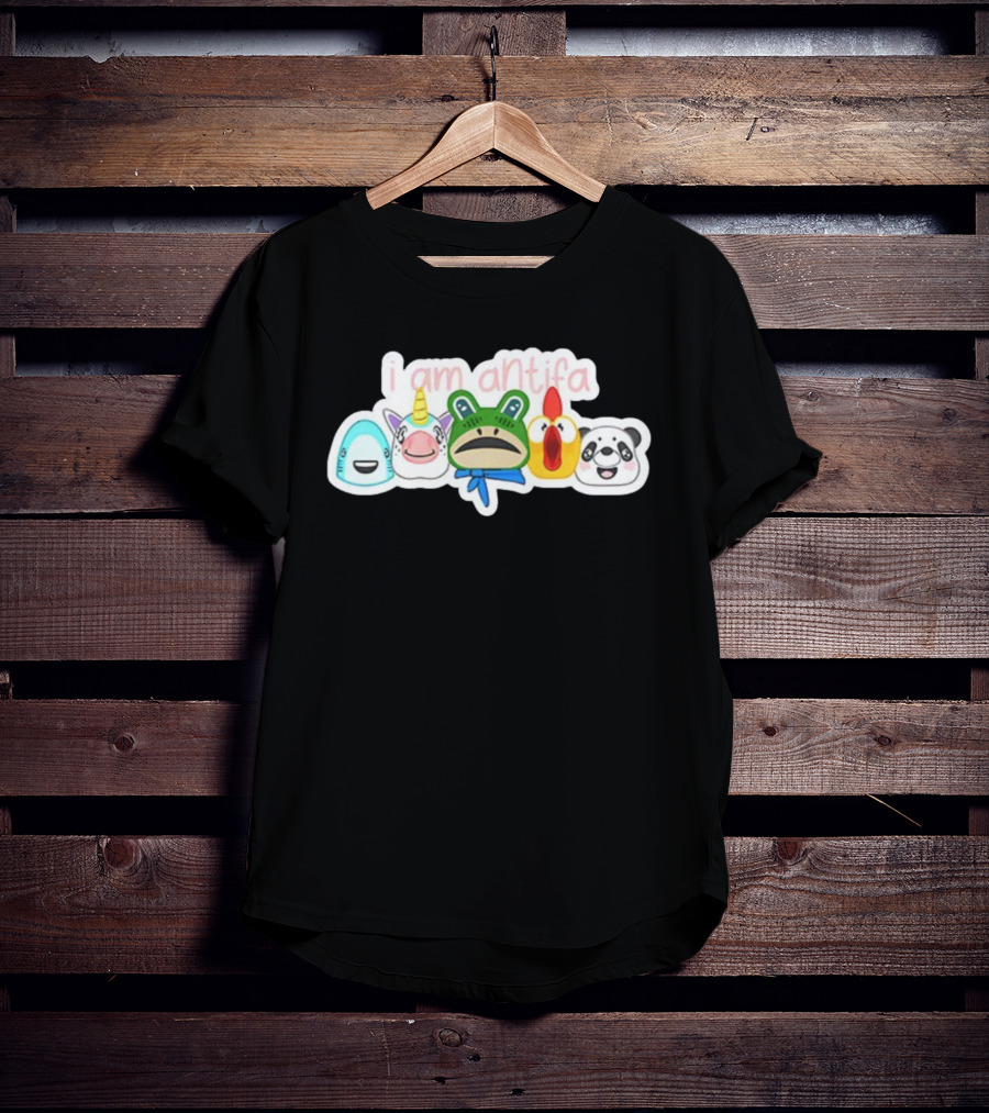 I Am Antifa Frog Portland Animal Protester T-Shirt