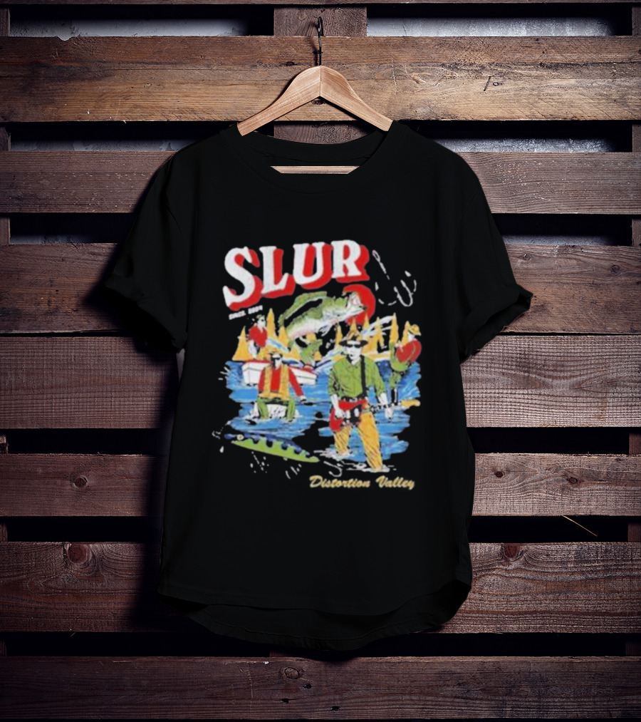 Slur Distortion Valley River Adventure Band Surprise T-Shirt