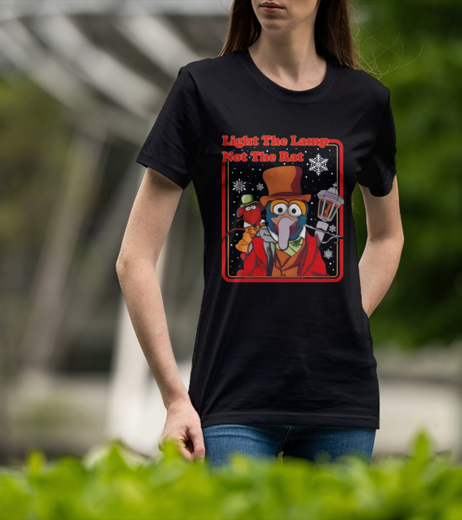 Gonzo Rizzo The Muppets Christmas Carol Light The Lamp Not The Rat T-Shirt