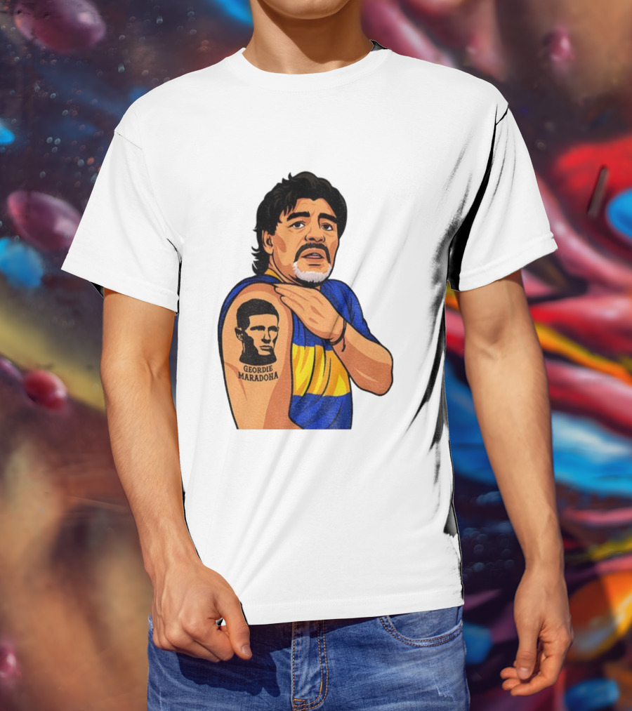 Elliot Anderson Geordie Maradona Tattoo Icon Illustration T-Shirt