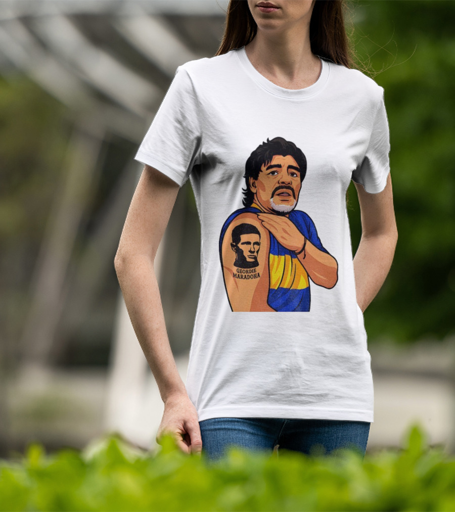 Elliot Anderson Geordie Maradona Tattoo Icon Illustration T-Shirt