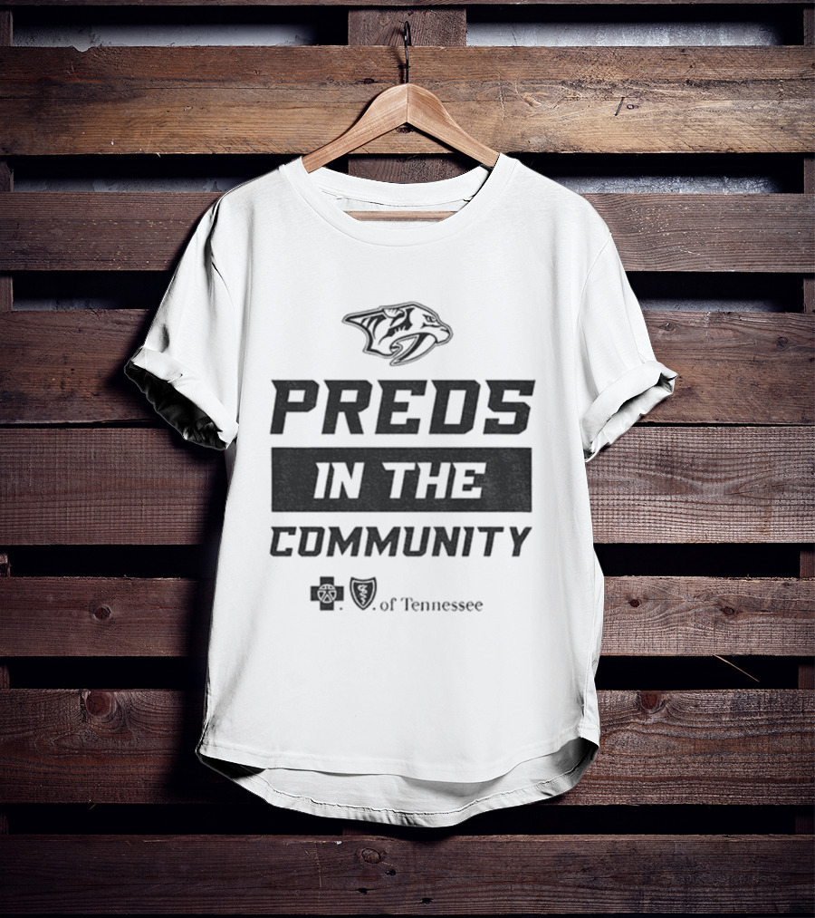 Preds In The Community Nashville Predators 2025 Tennessee T-Shirt
