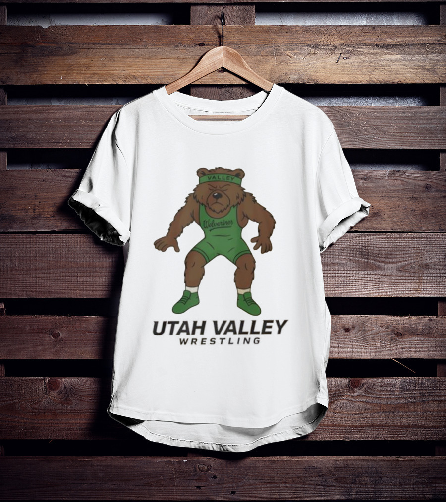 Utah Valley Wrestling Wolverines Bear Willy T-Shirt