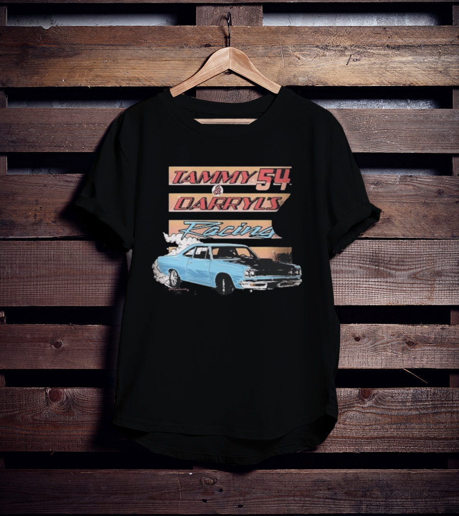 Tammy 54 Darryl's Racing Vintage Car Chelcie Lynn Trailer Trash Tammy T-Shirt