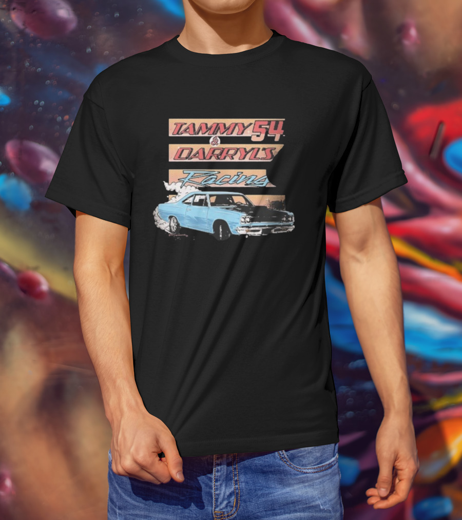 Tammy 54 Darryl's Racing Vintage Car Chelcie Lynn Trailer Trash Tammy T-Shirt
