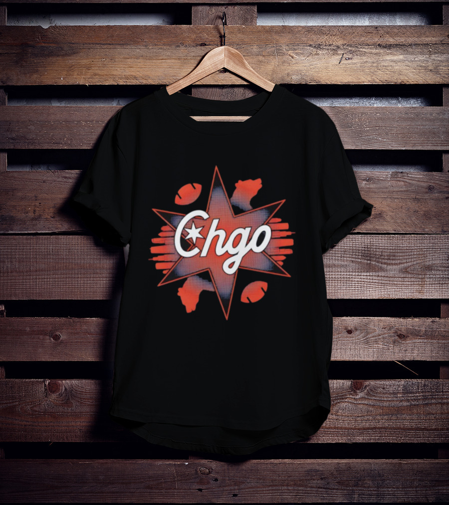 Chgo Star Football Claws T-Shirt