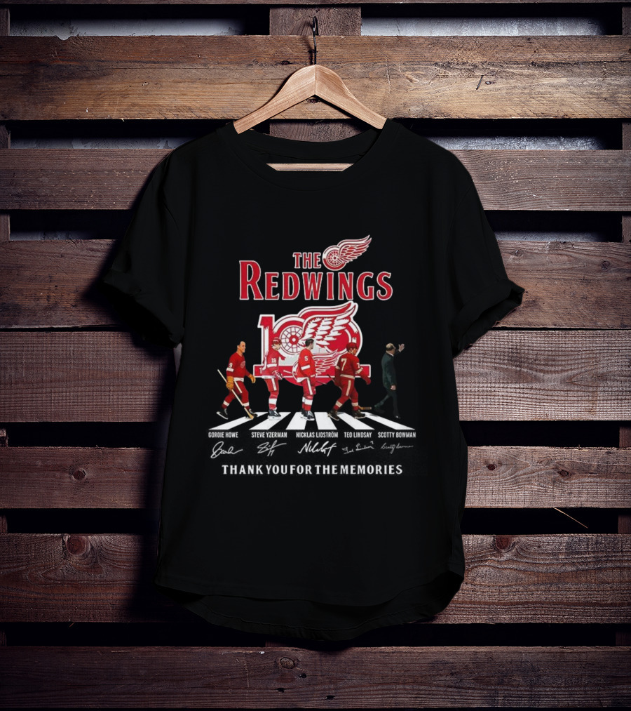 The Red Wings 100th Anniversary Thank You For The Memories Crosswalk T-Shirt