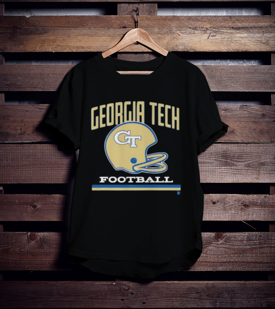 Georgia Tech Football Helmet GT Yellow Jackets T-Shirt