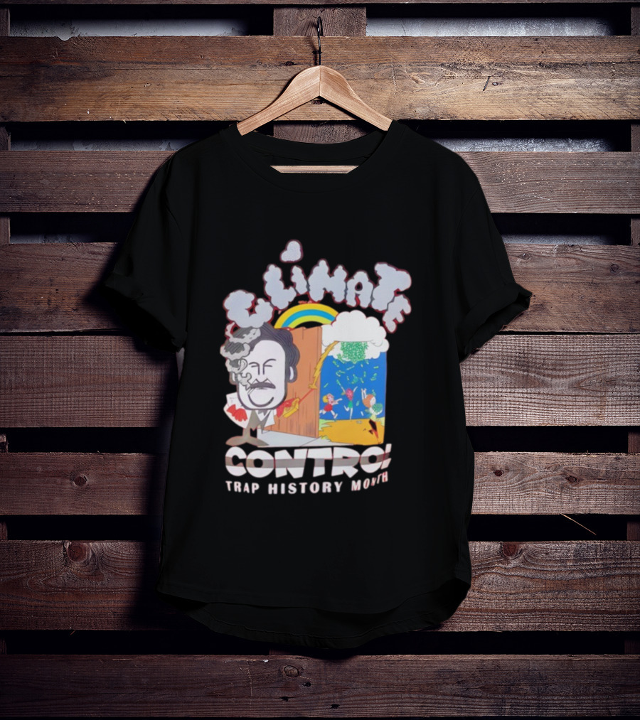 Jmacworldwide Climate Control Trap History Month Rainbow Cartoon Style T-Shirt