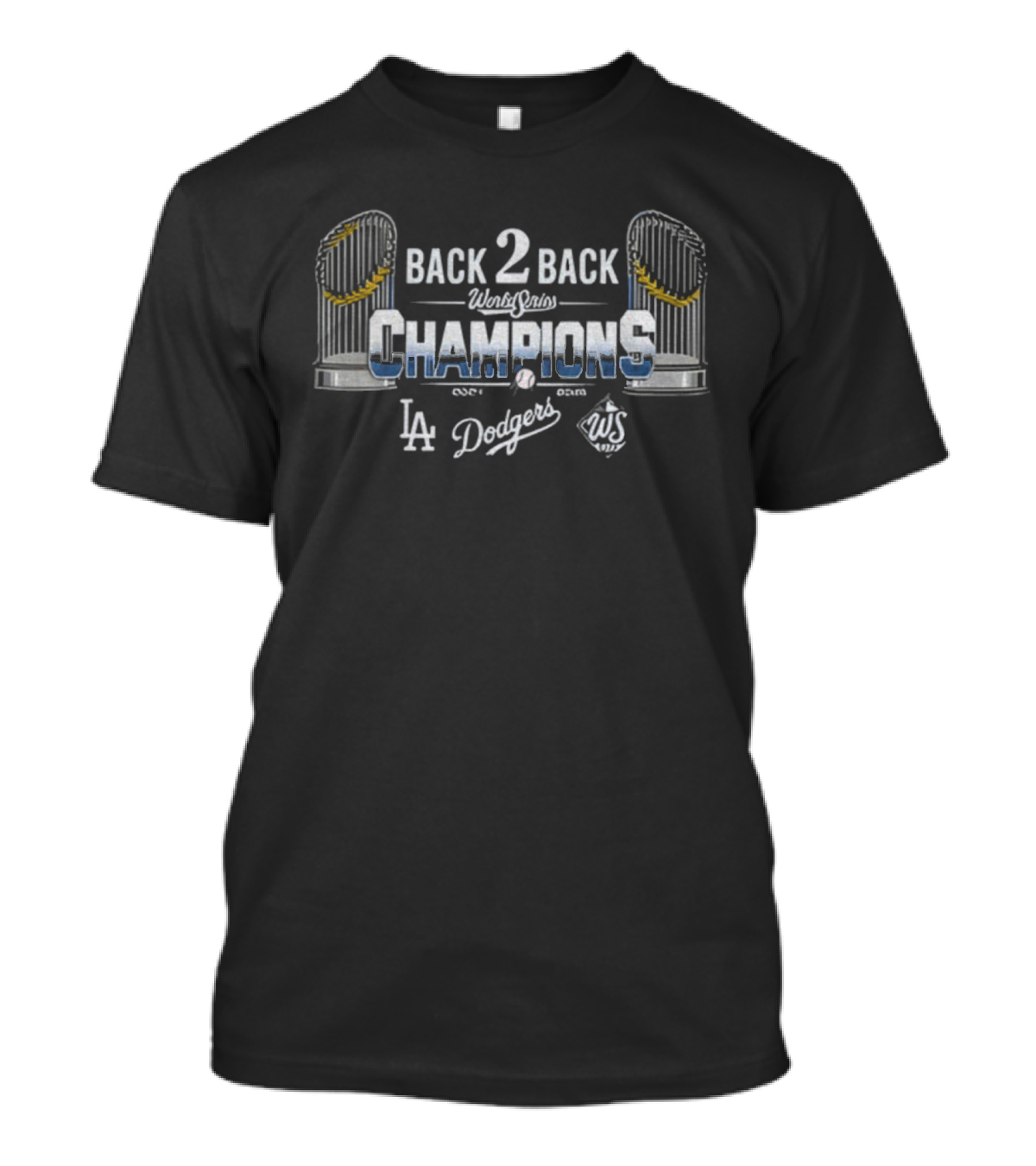 Back 2 Back World Series Champions LA Dodgers 2024-2025 T-Shirt