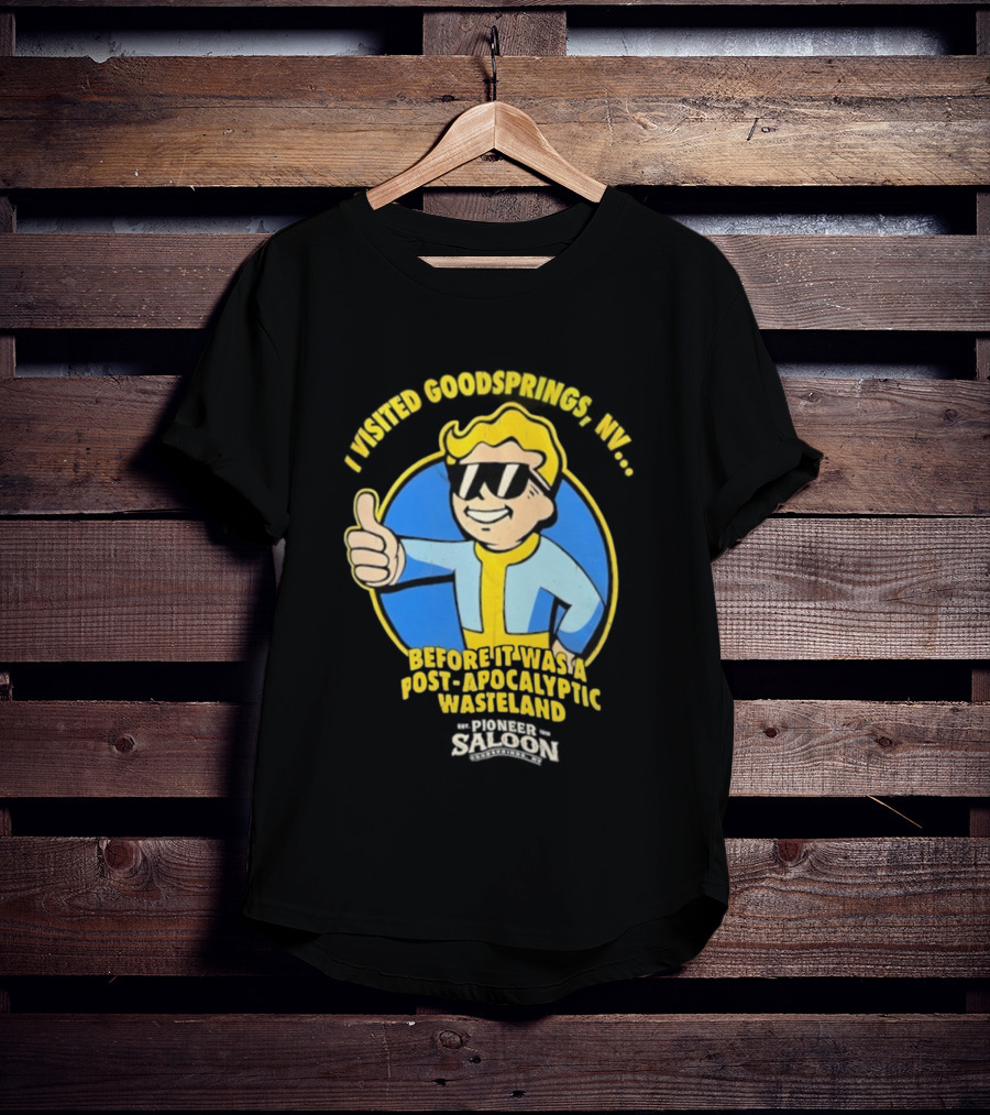 Vault Boy Thumbs Up Goodsprings NV Pre-Apocalypse Wasteland Explorer T-Shirt