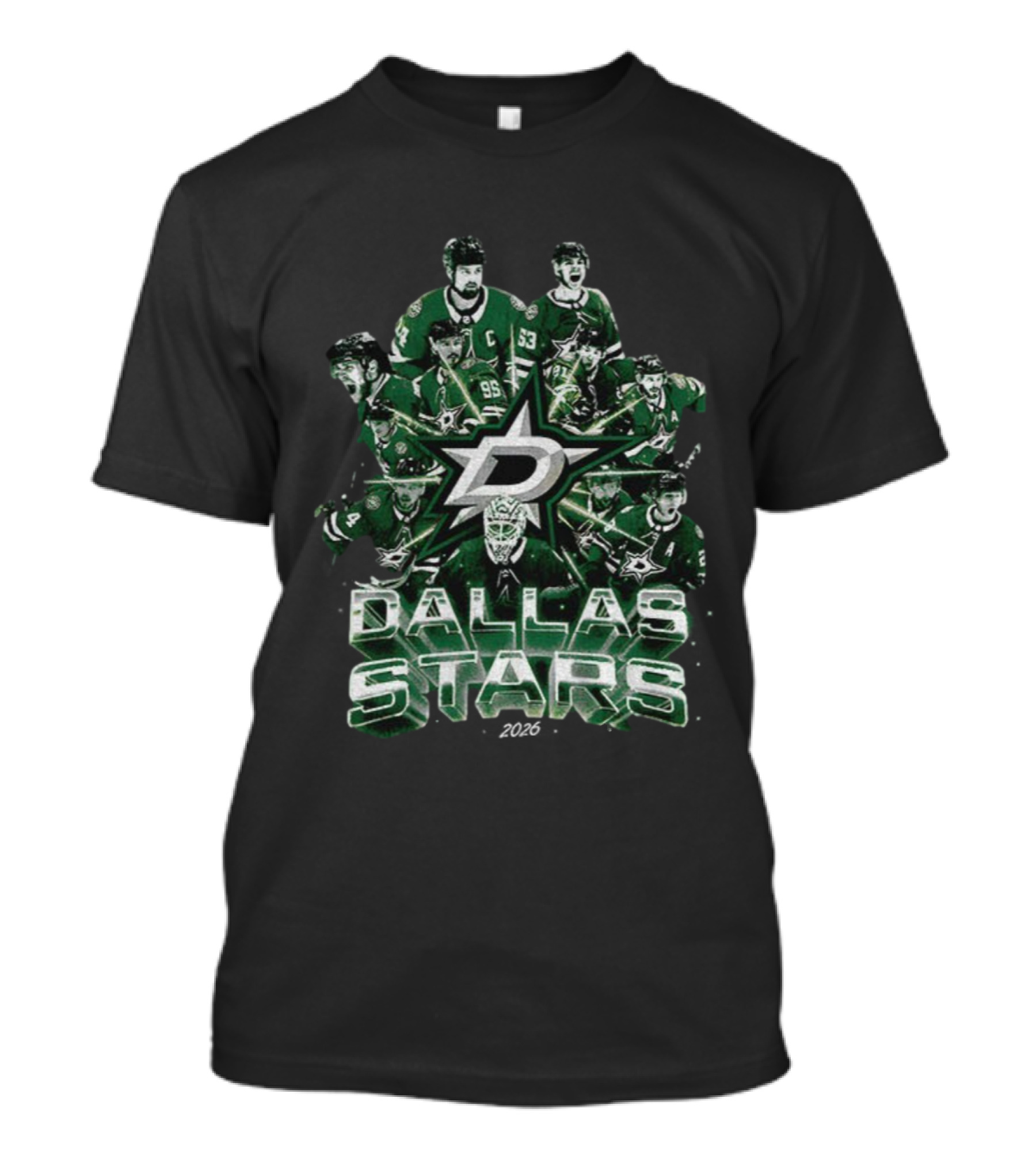 Dallas Stars 2026 Vintage Team Player Montage T-Shirt