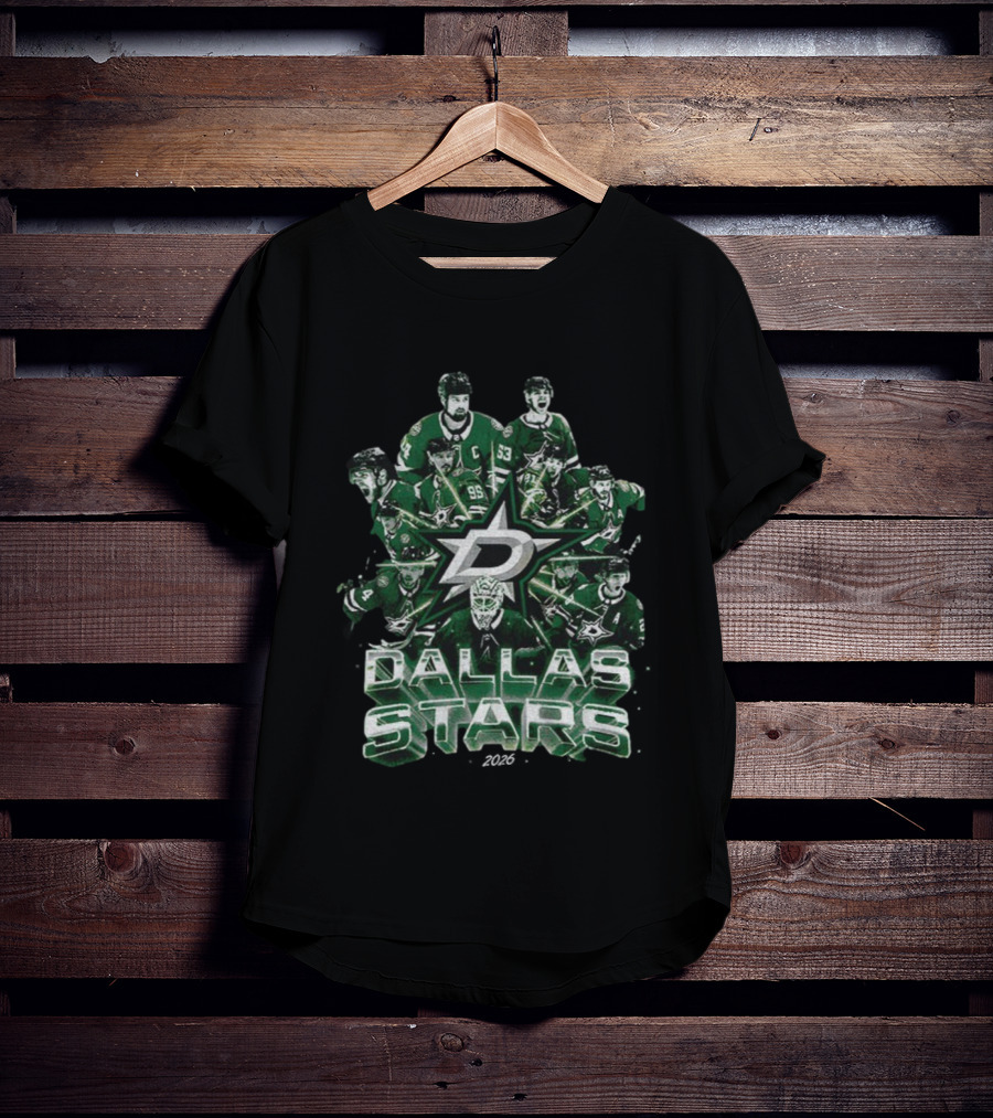 Dallas Stars 2026 Vintage Team Player Montage T-Shirt