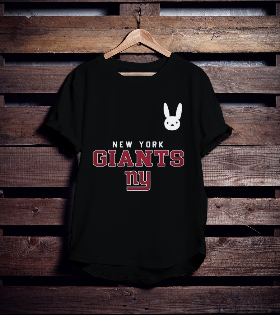 New York Giants NY DTMF Bad Bunny Collaboration T-Shirt
