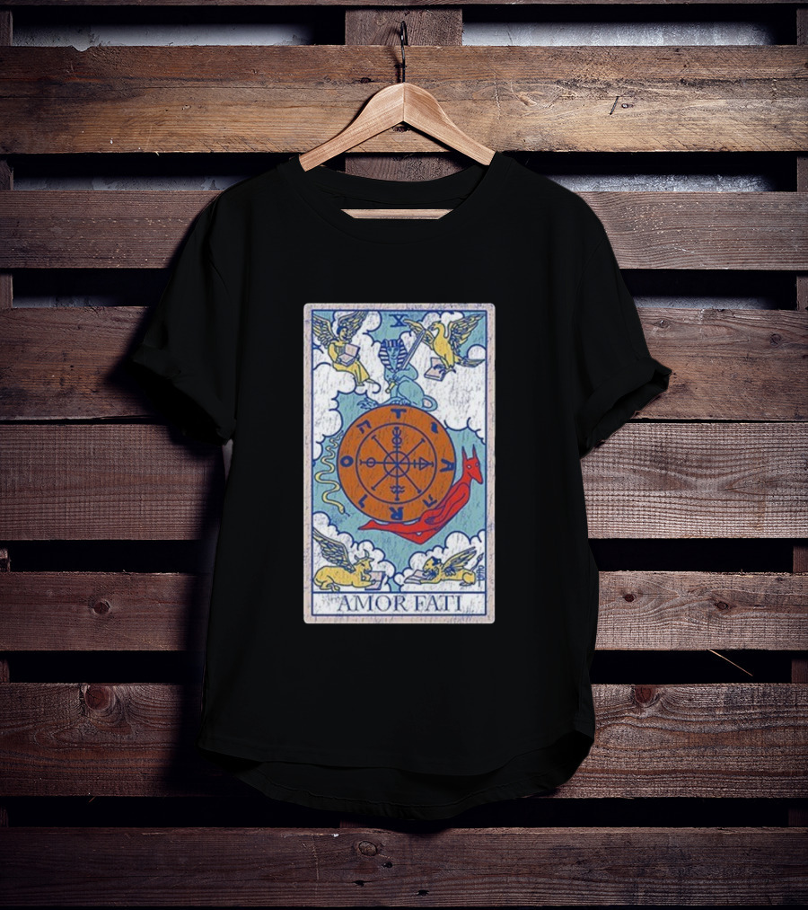 Joe Bartolozzi Amor Fati Wheel Of Fortune Tarot Destiny Unveiled Royal T-Shirt