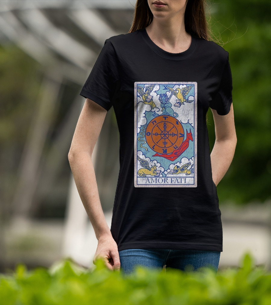 Joe Bartolozzi Amor Fati Wheel Of Fortune Tarot Destiny Unveiled Royal T-Shirt