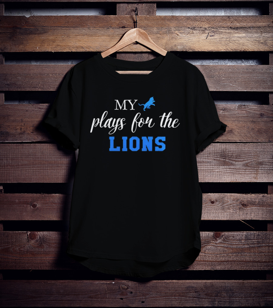 My Plays For The Lions National Cat Day NFL Football 2025 T-Shirt