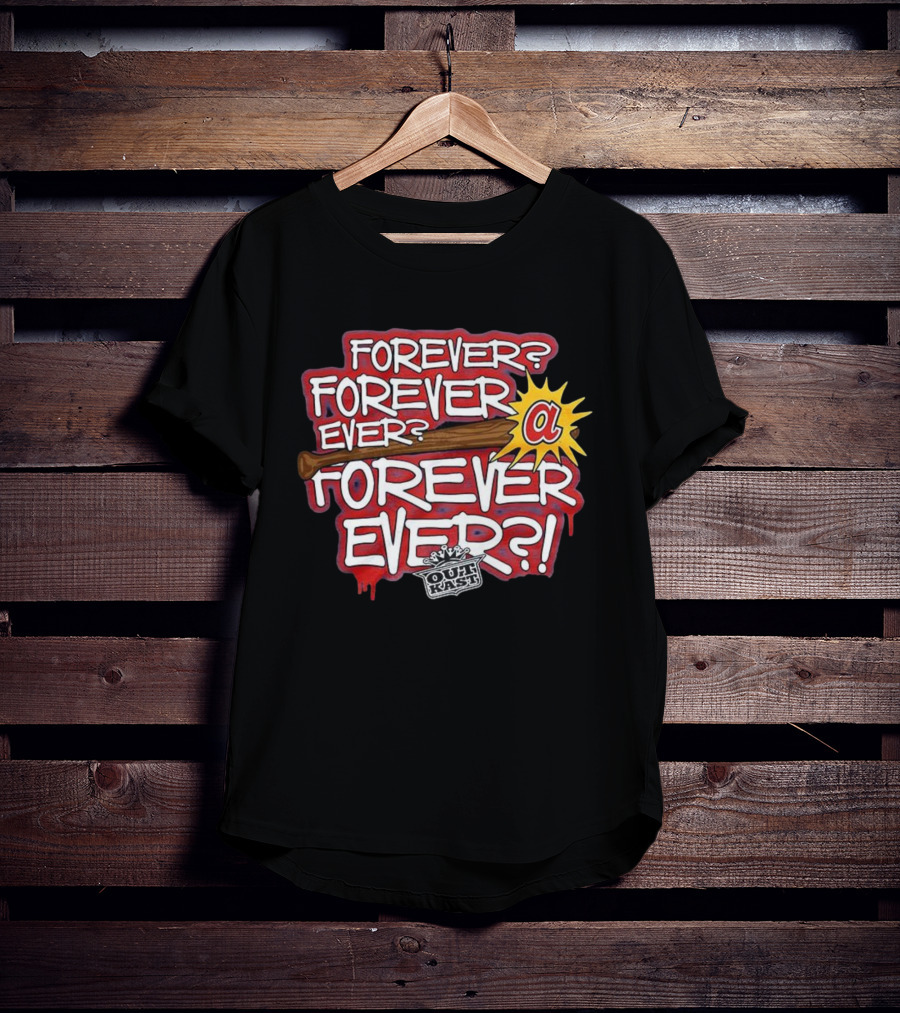 Outkast Forever Ever Atlanta Braves Baseball Collaboration T-Shirt