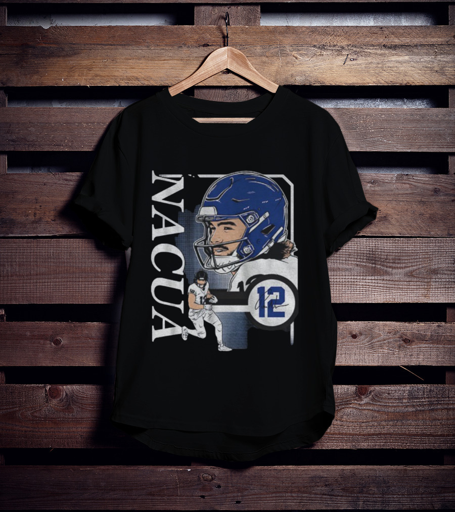 Puka Nacua Los Angeles Rams NFL Football 12 Signature Collage T-Shirt