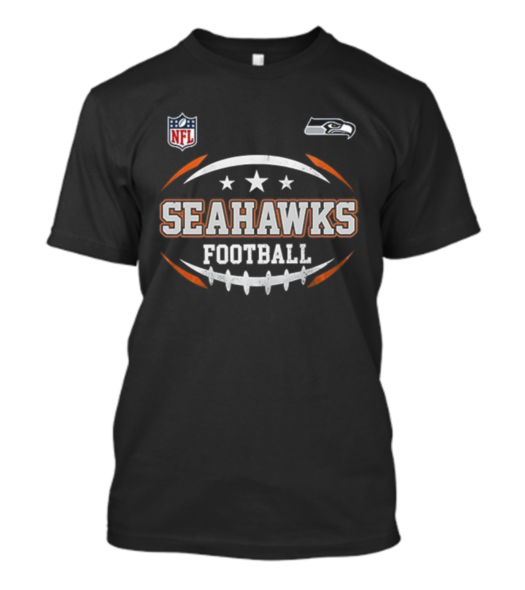 Seattle Seahawks NFL Football Harley Davidson Motorcycle Fan Gear T-Shirt