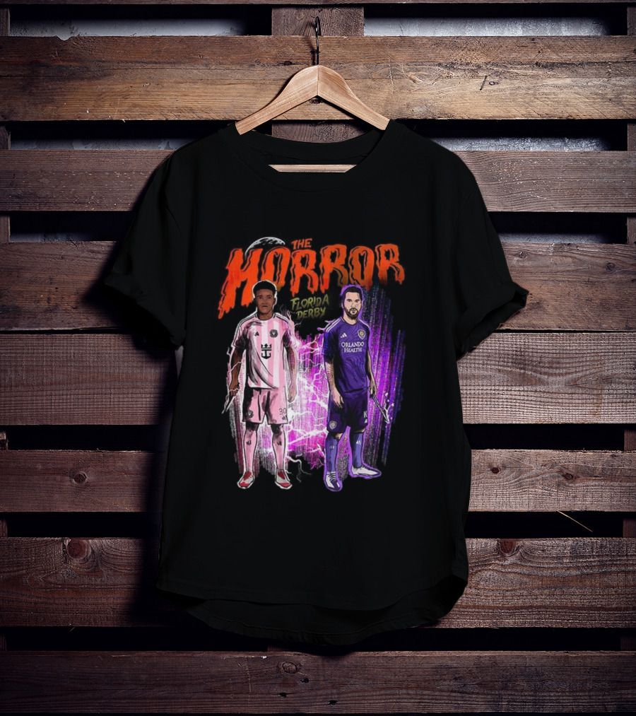 Florida Derby Horror Halloween With Miami And Orlando Players T-Shirt