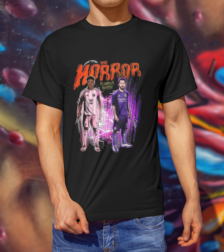 Florida Derby Horror Halloween With Miami And Orlando Players T-Shirt