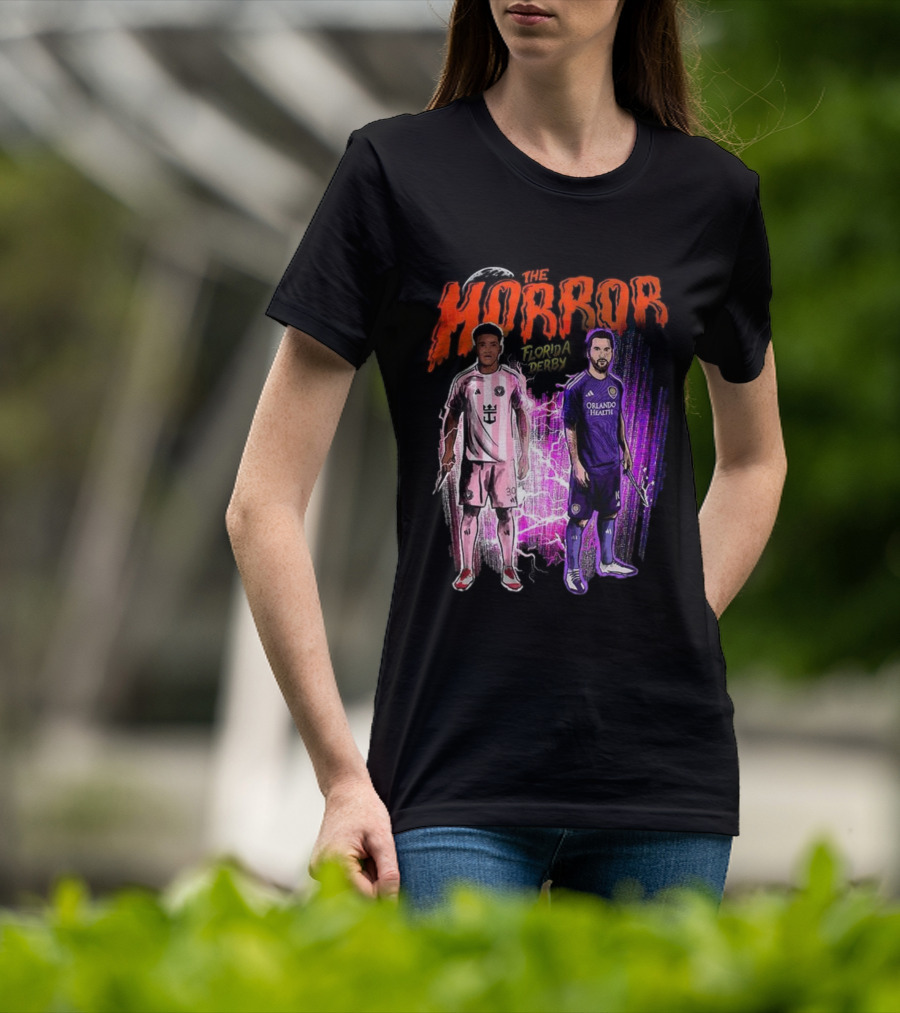 Florida Derby Horror Halloween With Miami And Orlando Players T-Shirt