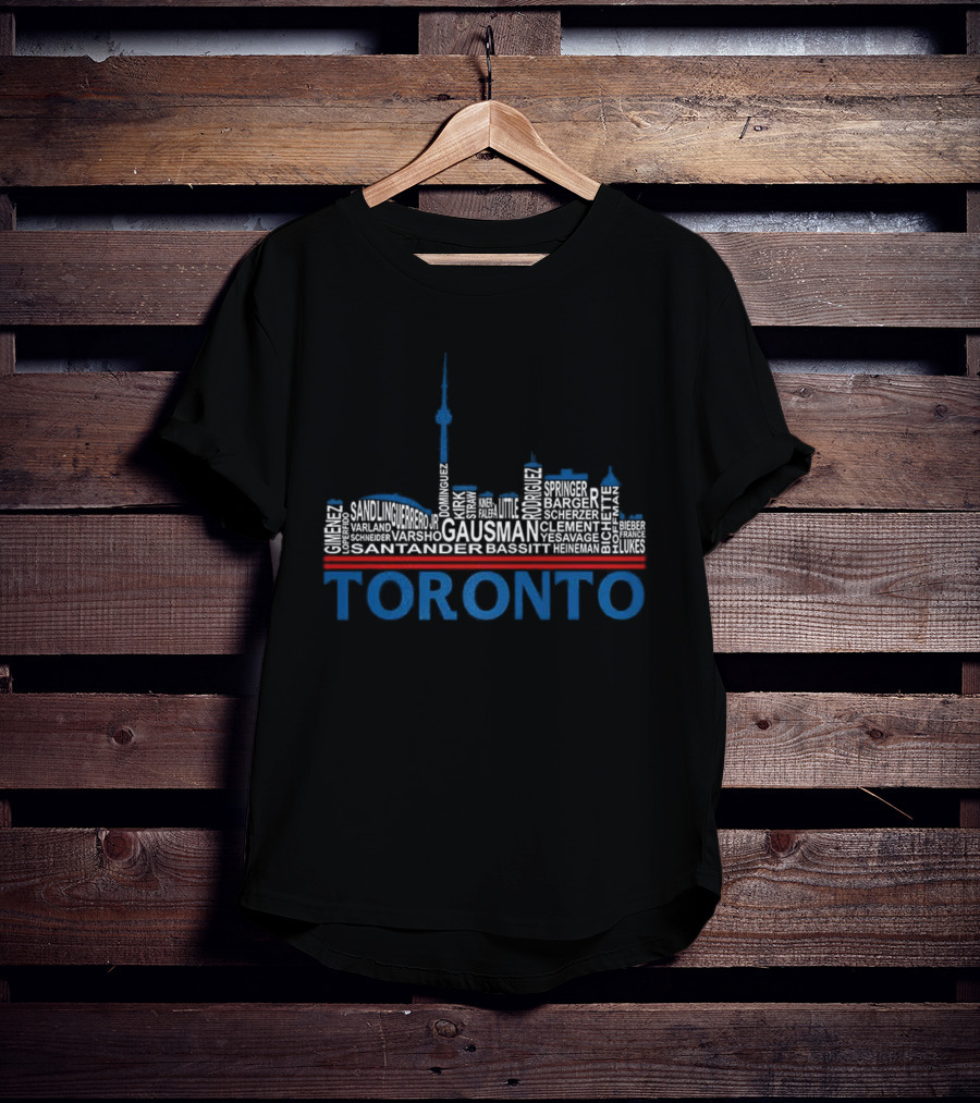 World Series 2025 Toronto Blue Jays Player Toronto Skyline T-Shirt