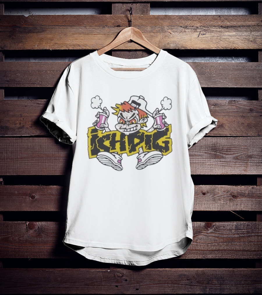 ICH-PIG Aeroboy Graffiti Character Streetwear Collection T-Shirt