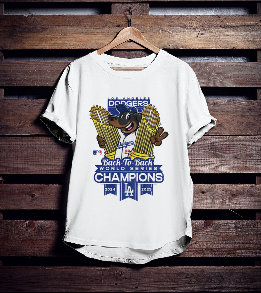 Los Angeles Dodgers Back-to-Back World Series Champions 2024-2025 T-Shirt