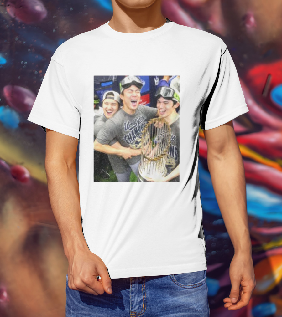 Los Angeles Dodgers World Series Champions 2025 Celebration Moment T-Shirt
