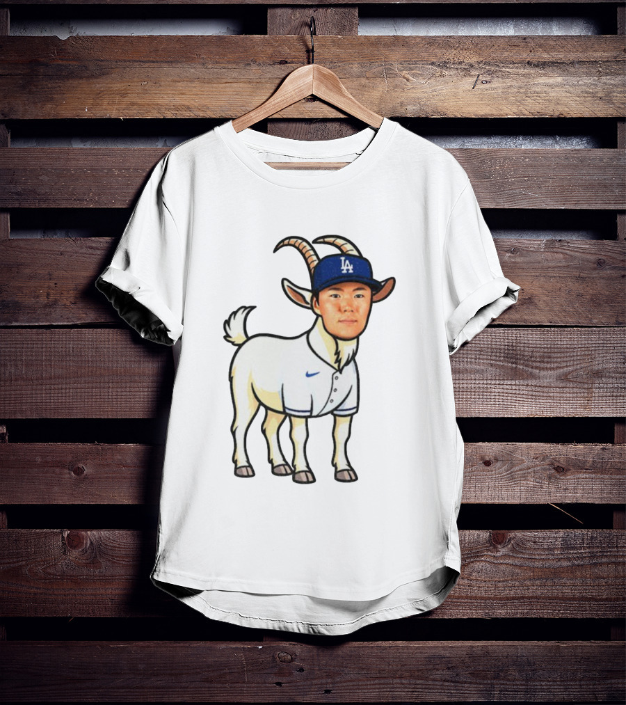 Los Angeles Dodgers Yoshinobu Yamamoto Goat MVP LA Cap T-Shirt